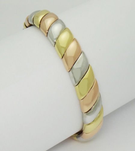 Cartier 18K Tri Color Yellow Pink White Gold Rope (1 of 7)