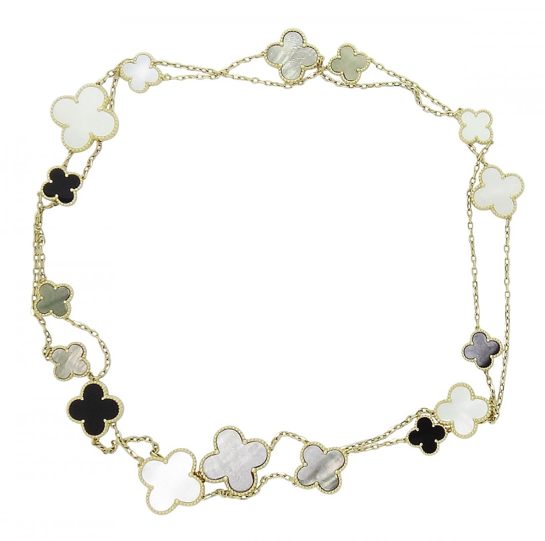 Van Cleef & Arpels 18k Yellow Gold 16 Motifs Alhambra (1 of 3)