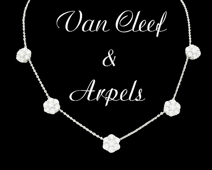 Van Cleef & Arpels 18k White Gold 5 Fleurette Diamond S (1 of 5)