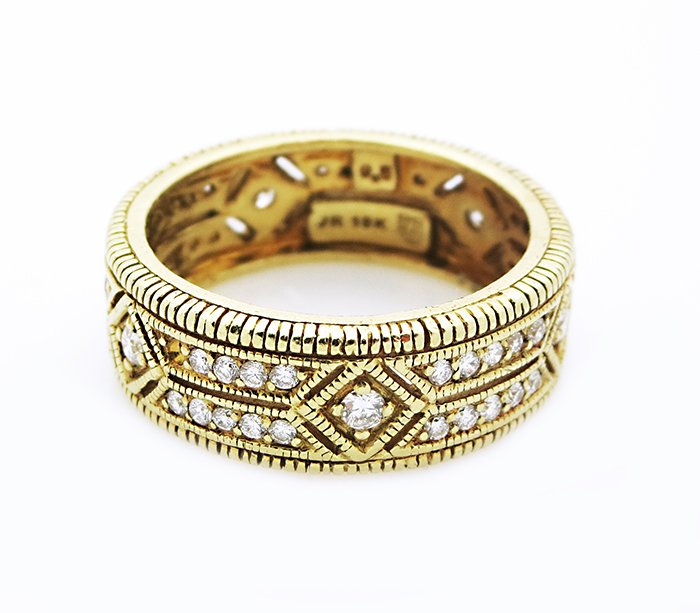 18K Yellow Gold Judith Ripka Diamond Ring (1 of 4)