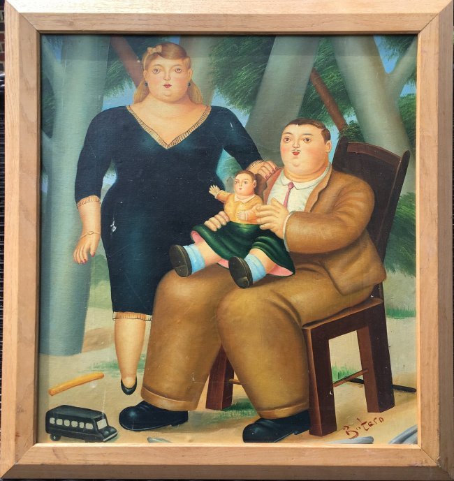 Fernando Botero Colombian Oil on Masonite (1 of 4)