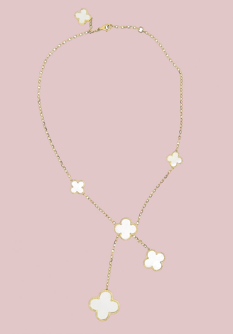 Van Cleef & Arpels Alhambra 18k 6 Motif Pearl Necklace (1 of 2)