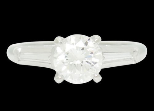 Platinum & 1.31 Carats TCW I G Brilliant Round Cut (1 of 5)