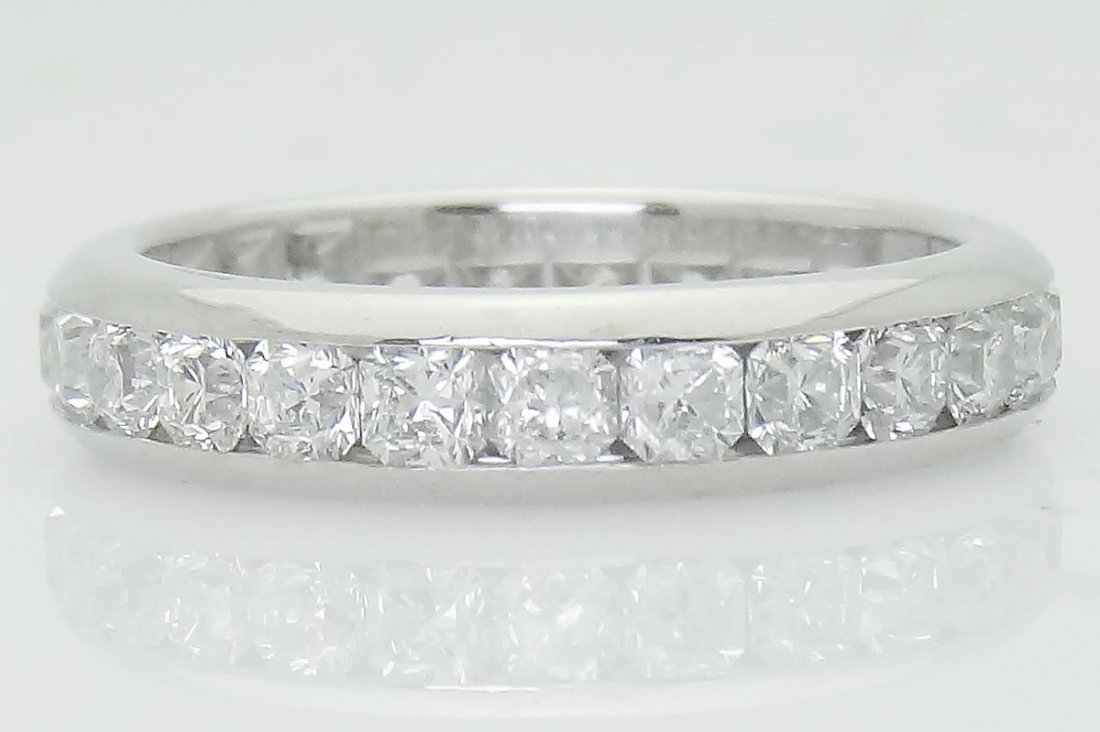 Tiffany & Co PT 950 2.31 TCW VVS F Channel Set Band (1 of 4)