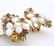 Vintage 14K Yellow Gold Multi Color Gemstone Earrings. - 2