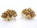 Vintage 14K Yellow Gold Multi Color Gemstone Earrings. - 5