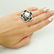 Andreoli 18k 2.80 TCW White Black Diamond & Pearl Ring - 5