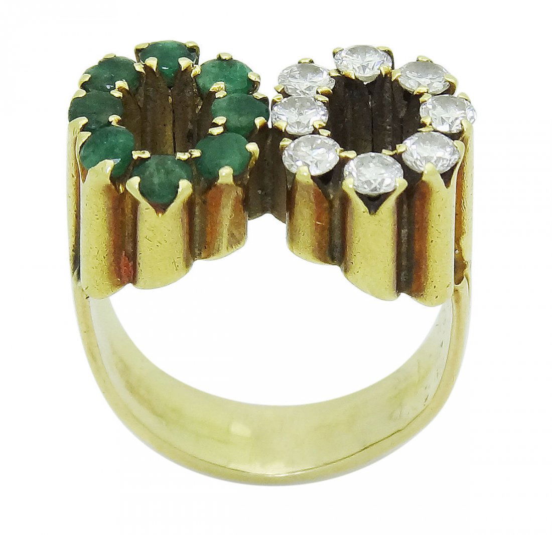 18k Gold 1.00 TCW Diamond & Colombian Emerald Ring: Robert Lee Morris Orange & Lavender Chalcedony Yellow Gold Silver Necklace Brand Name: Robert Lee Morris Precious Metal Type: Yellow Gold & Sterling Silver Item Weight: 30.8 grams Stone: Orange and La