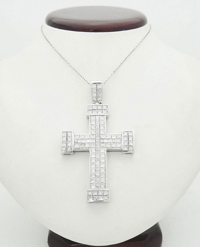 18k White Gold 15.92 TCW Diamond Baguette & Princess (1 of 4)