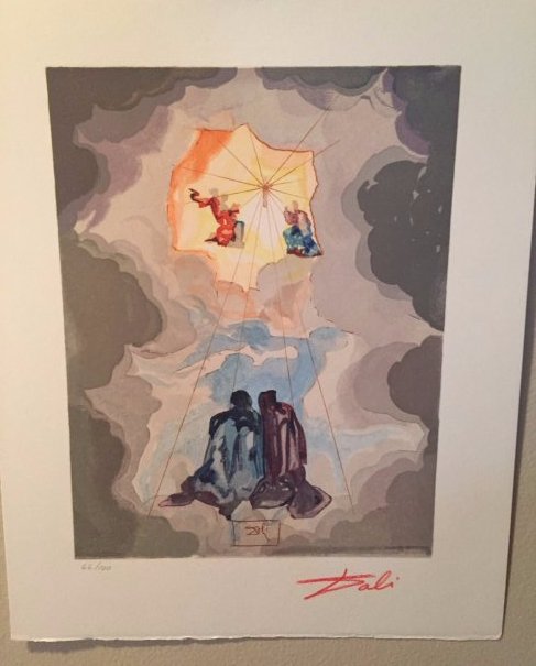 SALVADOR DALI ORIGINAL WOOD CUT DANTE'S DIVINE COMEDY (1 of 3)