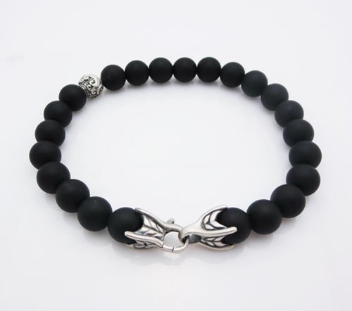 DAVID YURMAN 8mm Spiritual Bead Black Onyx Bracelet (1 of 6)