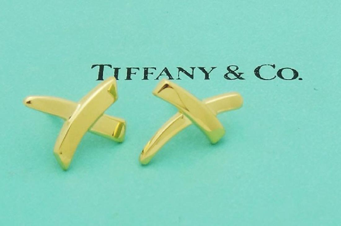 Tiffany & Co. Paloma Picasso X Kiss 18K Stud Earrings (1 of 4)