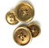 Tiffany men's 14k yellow gold button design cuff links.