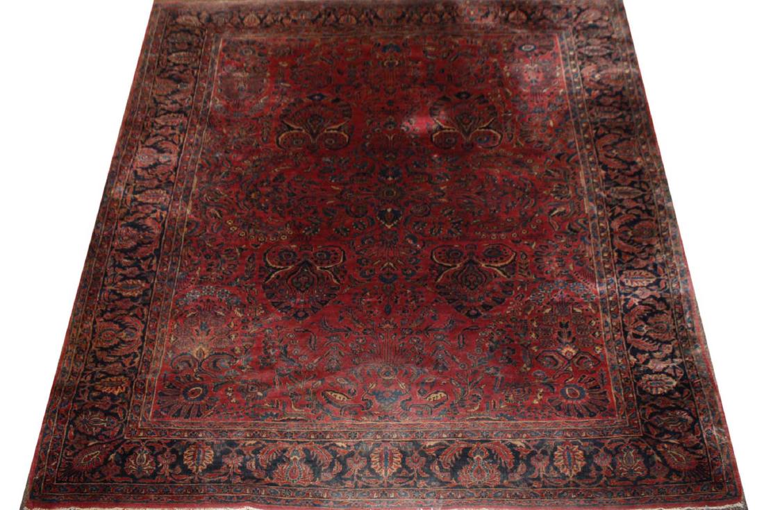 early- mid 20th c Sarouk main carpet (1 of 5)