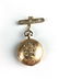 Ladies 14k y.g and diamond pendant watch with bar pin.