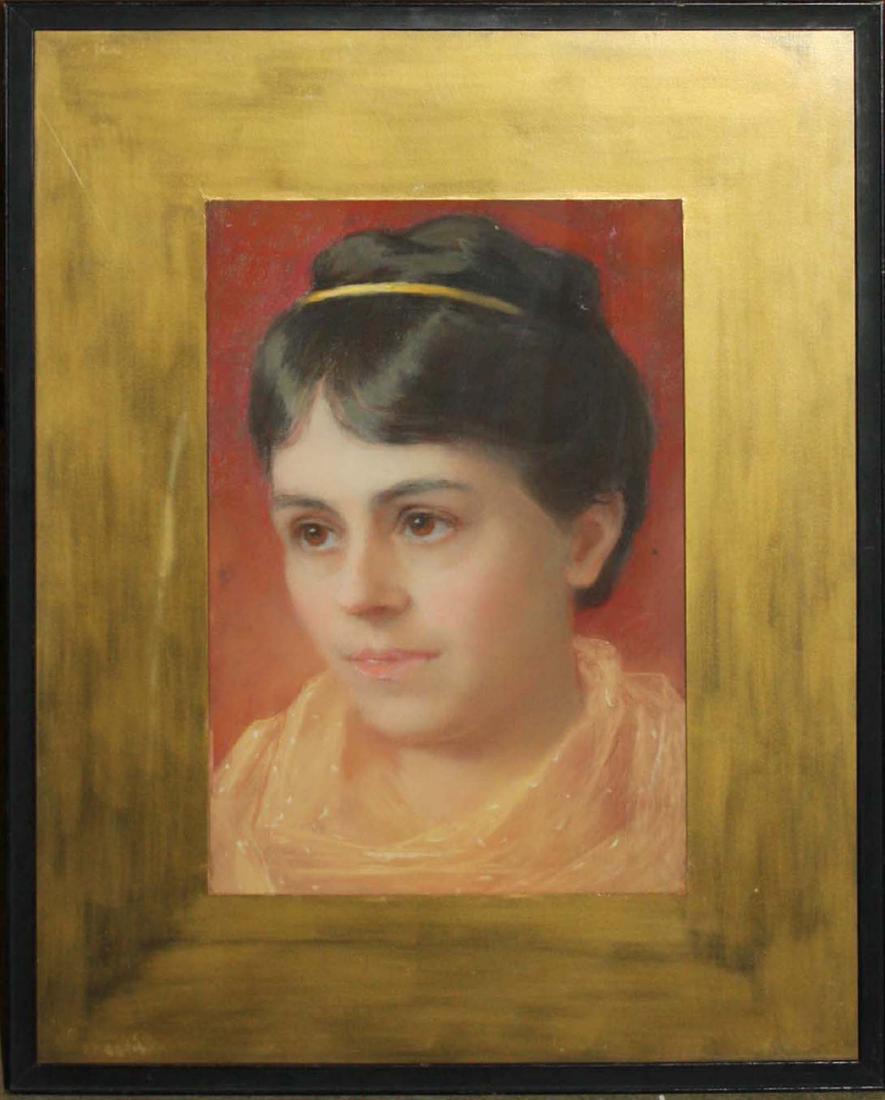 Boston school portrait of a young woman (1 of 3)