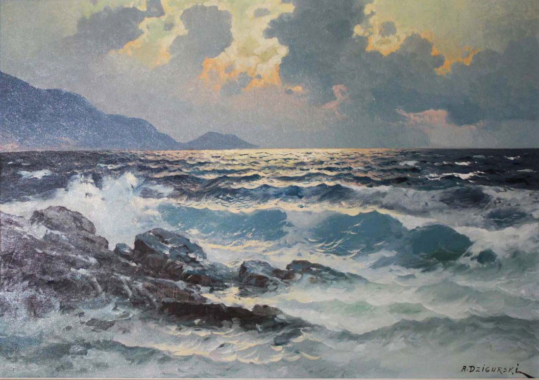 Alexander Dzigurski (American 1911-1995) Seascape (1 of 3)