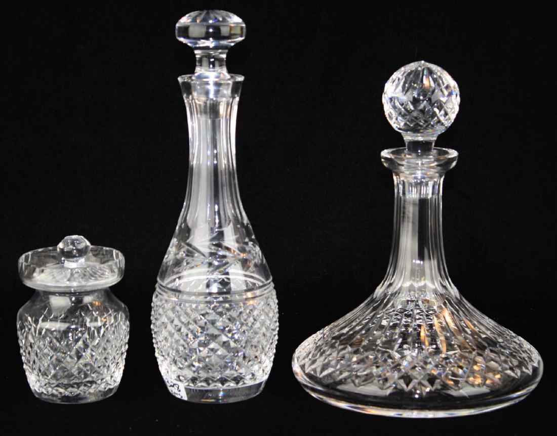 3 pcs Waterford  incl. Irish crystal cut glass ships (1 of 4)
