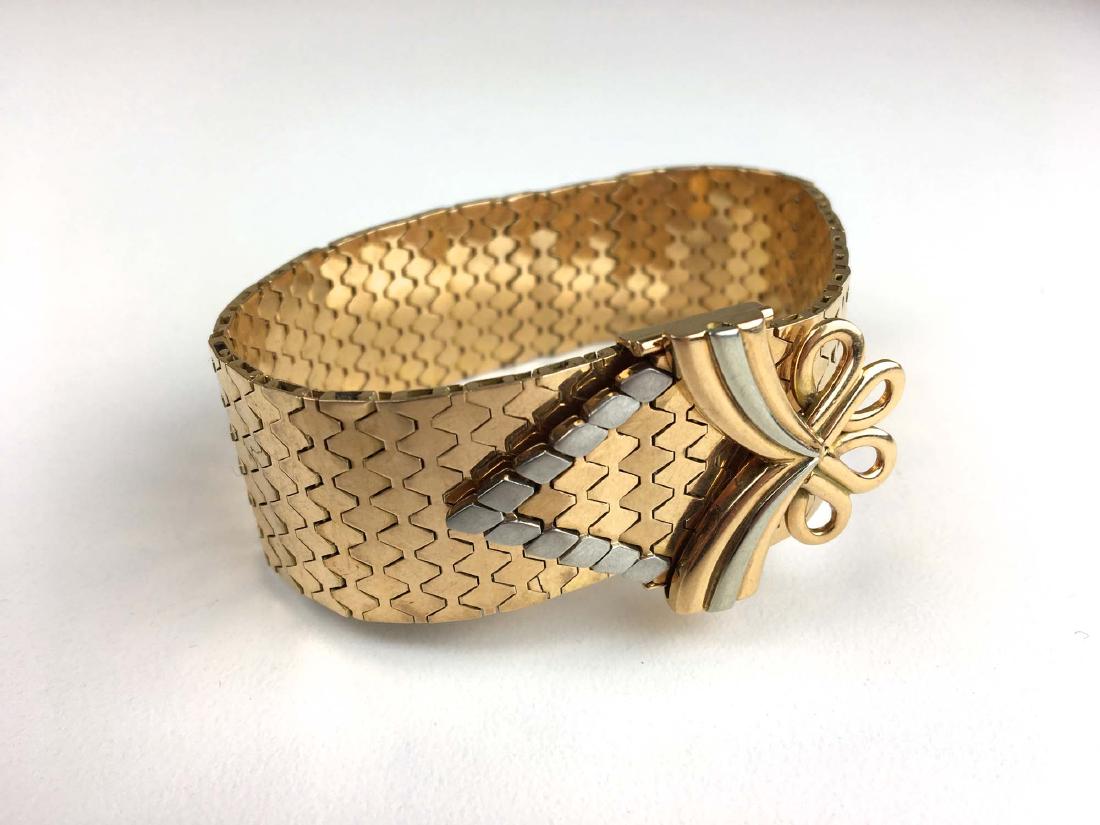 18k Yellow & white gold strap and flexible link (1 of 2)