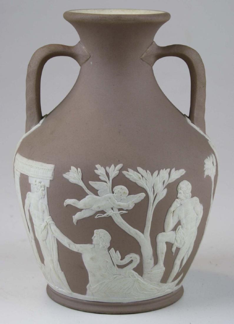 Wedgwood lilac dip Jasperware copy of the Portland vase (1 of 9)