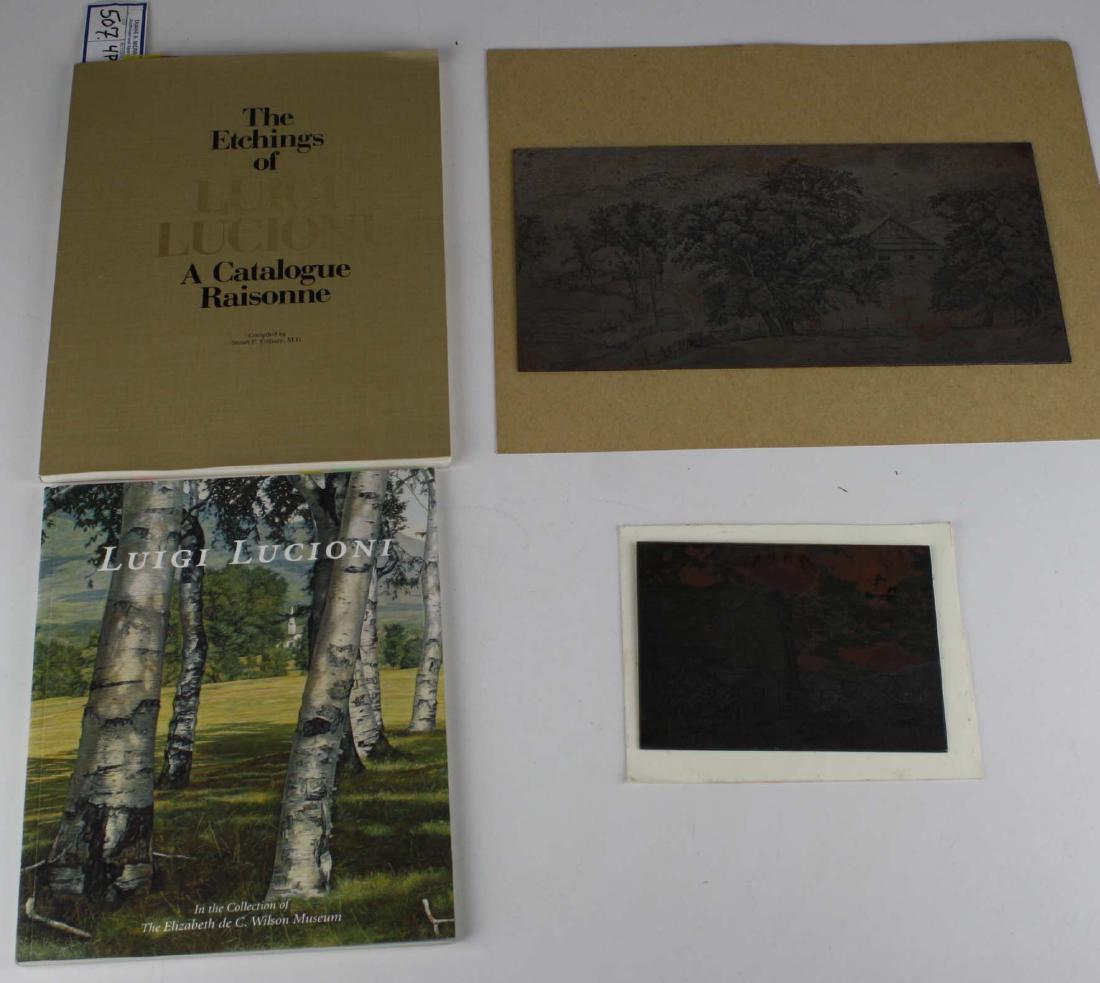 Luigi Lucioni (VT 1900-1988) Two etching plates and two (1 of 4)