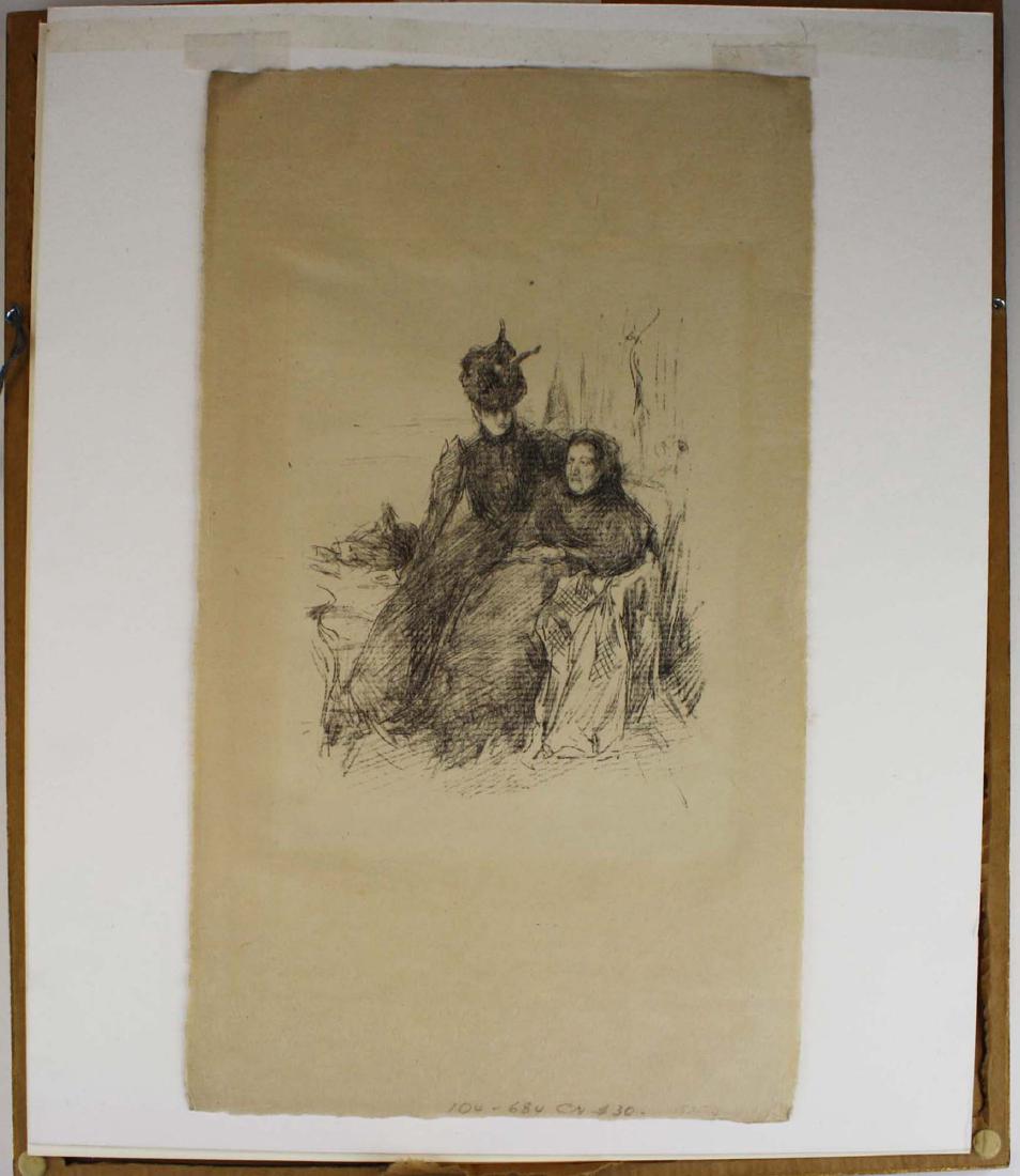 late 19th c lithograph signed CN (1 of 2)