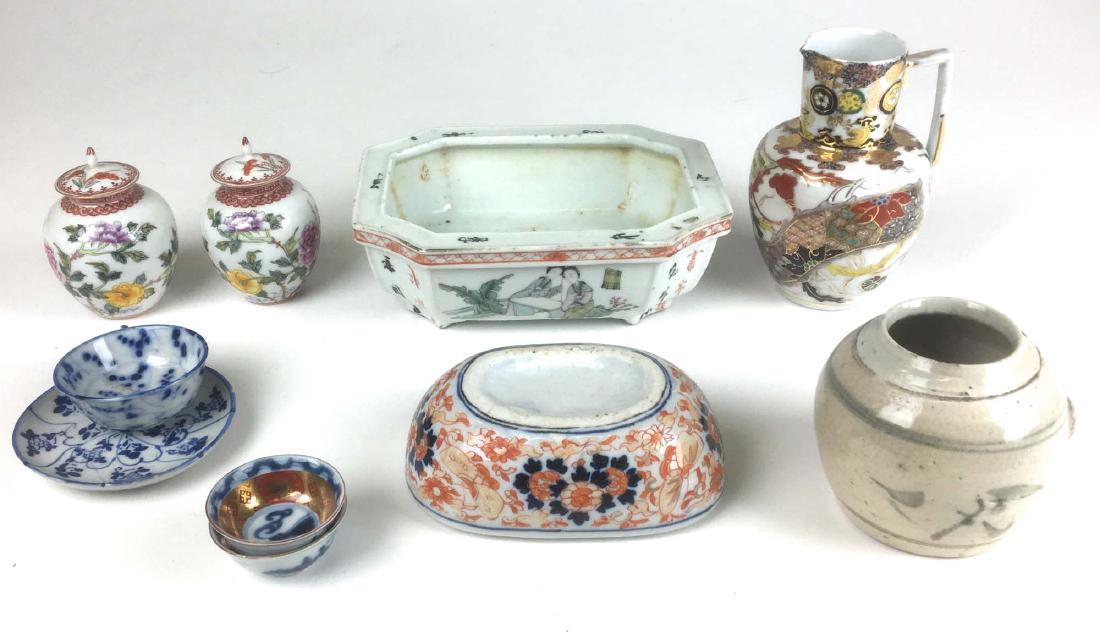 Lot of 10 Chinese & Asian ceramics. (1 of 2)