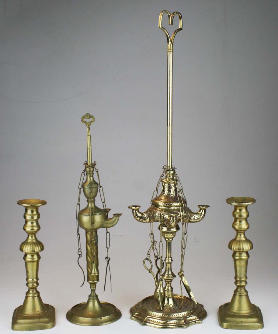 Turkish oil lamps & grass candlesticks (1 of 5)