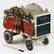 early 20th c folk art toy overland circus wagon - 4