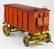 early 20th c folk art toy overland circus wagon