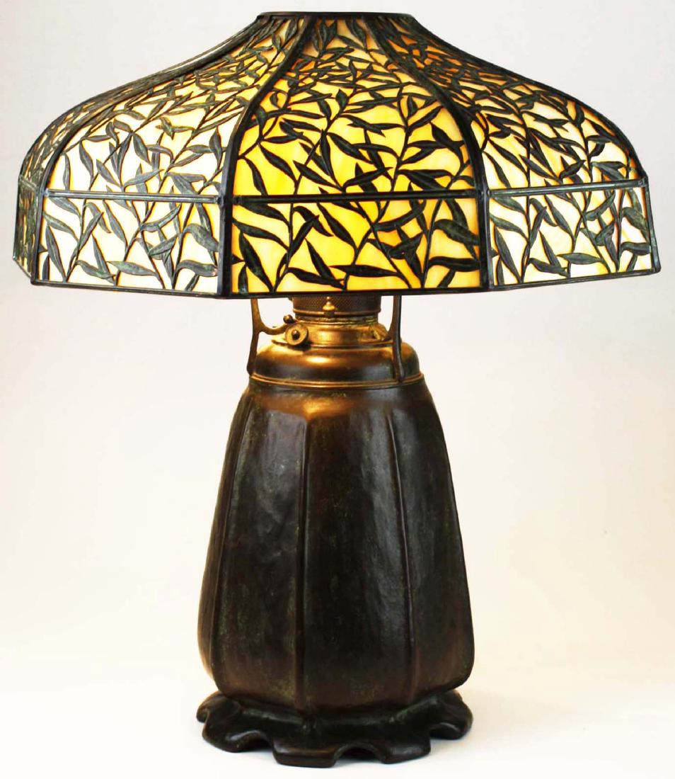 Handel Bamboo Leaf overlay table lamp (1 of 10)
