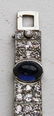 White gold, diamond, & sapphire bracelet - 7