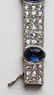 White gold, diamond, & sapphire bracelet - 8