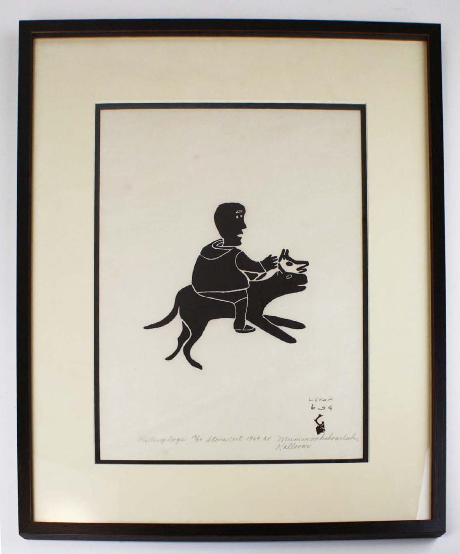 1969 Baker Lake print by Mummookshoarluk (1 of 4)