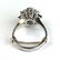 14 k w g diamond & sapphire swirl form ring - 2