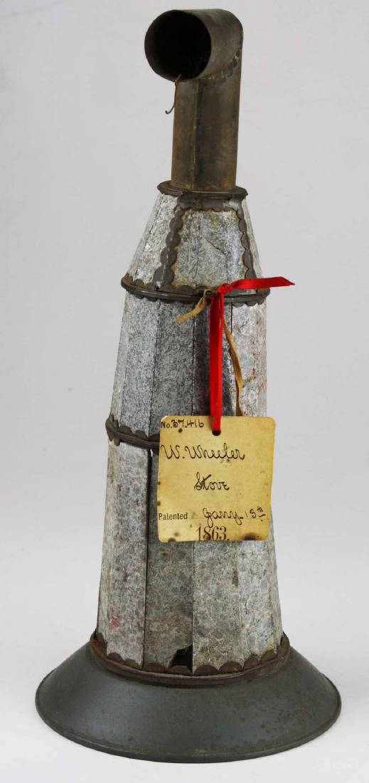 W Wheeler, poultney, VT stove patent model (1 of 4)