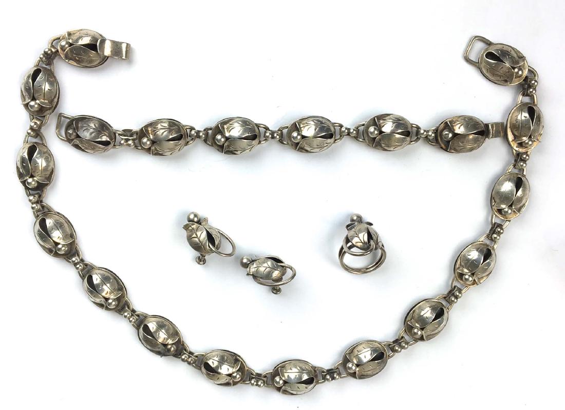 George Jensen sterling 5 piece suite (1 of 3)