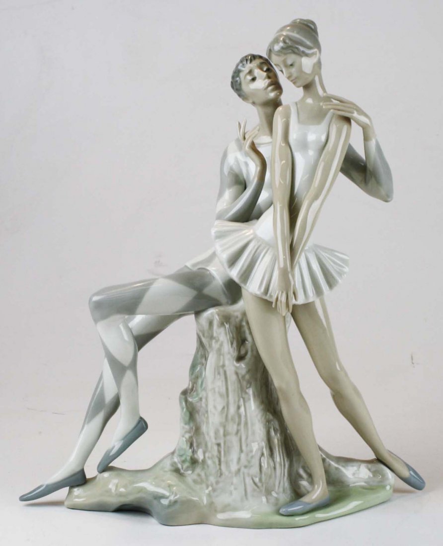 Lladro ballerina porcelain figural group (1 of 6)