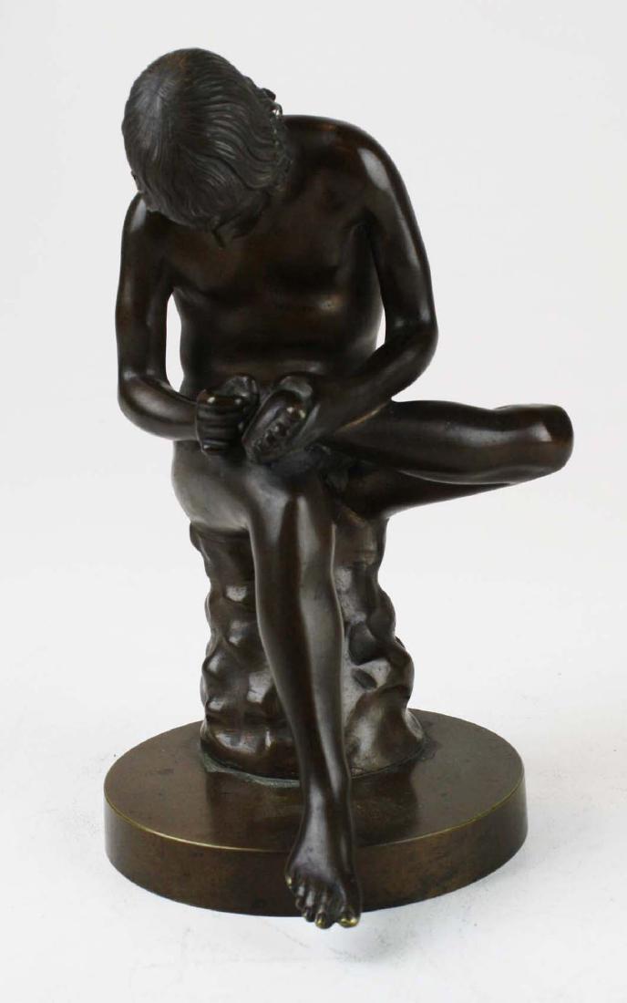 19th c French bronze "Spinario" Boy w/ Thorn (1 of 7)