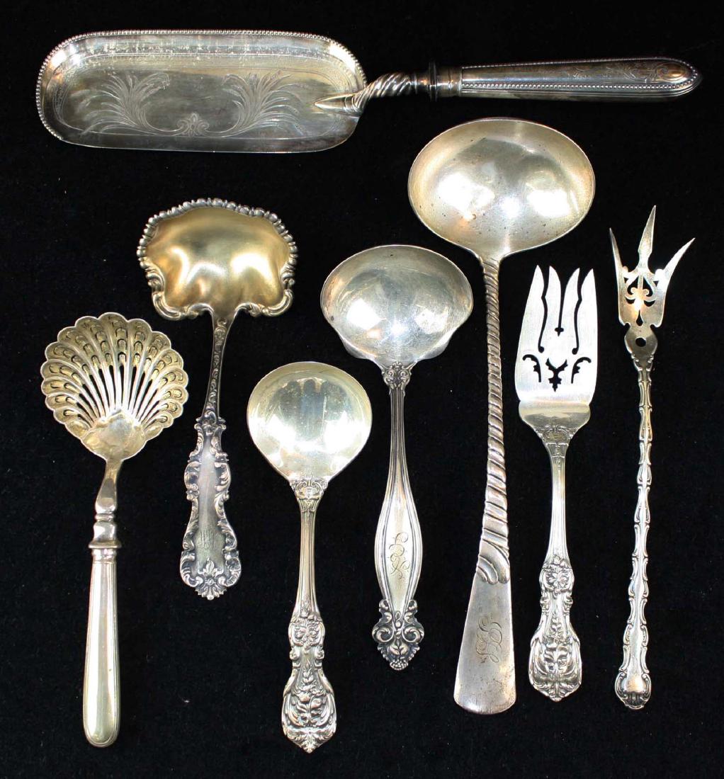 8 pcs sterling and coin flatware (1 of 4)