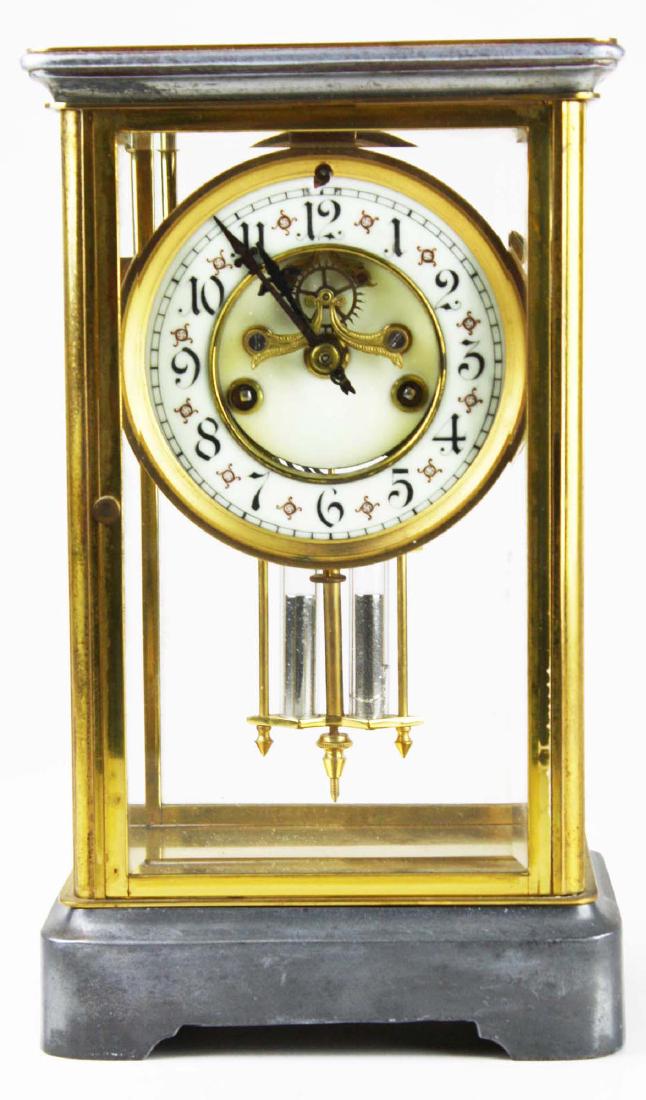 ca 1900 crystal regulator shelf clock (1 of 6)