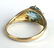 14k y g blue topaz ladies ring - 2