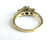 14k y g ladies diamond three stone ring - 2