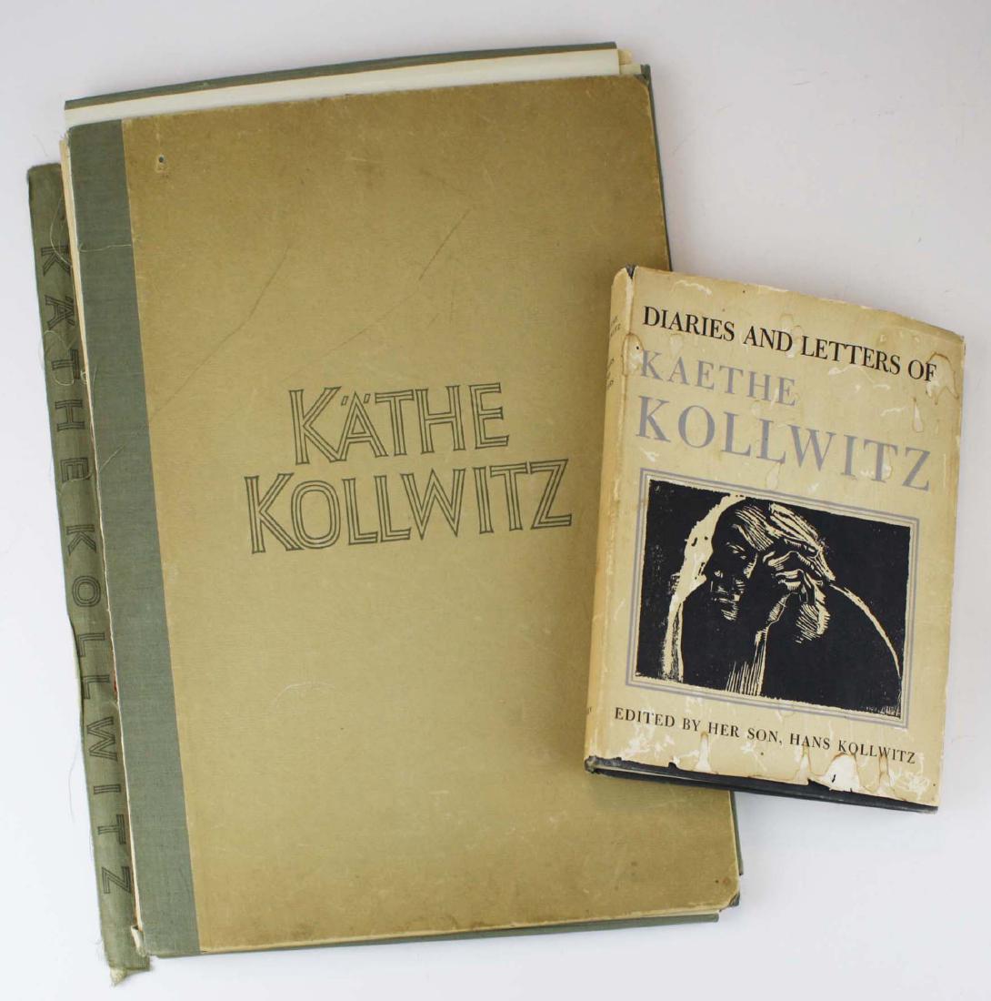 Kathe Kollwitz print folio: Kathe Kollwitz (German 1867-1945) - Folio of Prints, 1948 Gebr. Mann Verlag Berlin, Some toning, Spine Loose, uncollated. And Diary and Letters of Kaethe Kollwitz-Henry Regnery Co. Chicago 1955