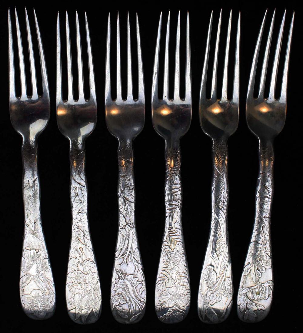 6 Tiffany & Co. sterling silver dinner forks