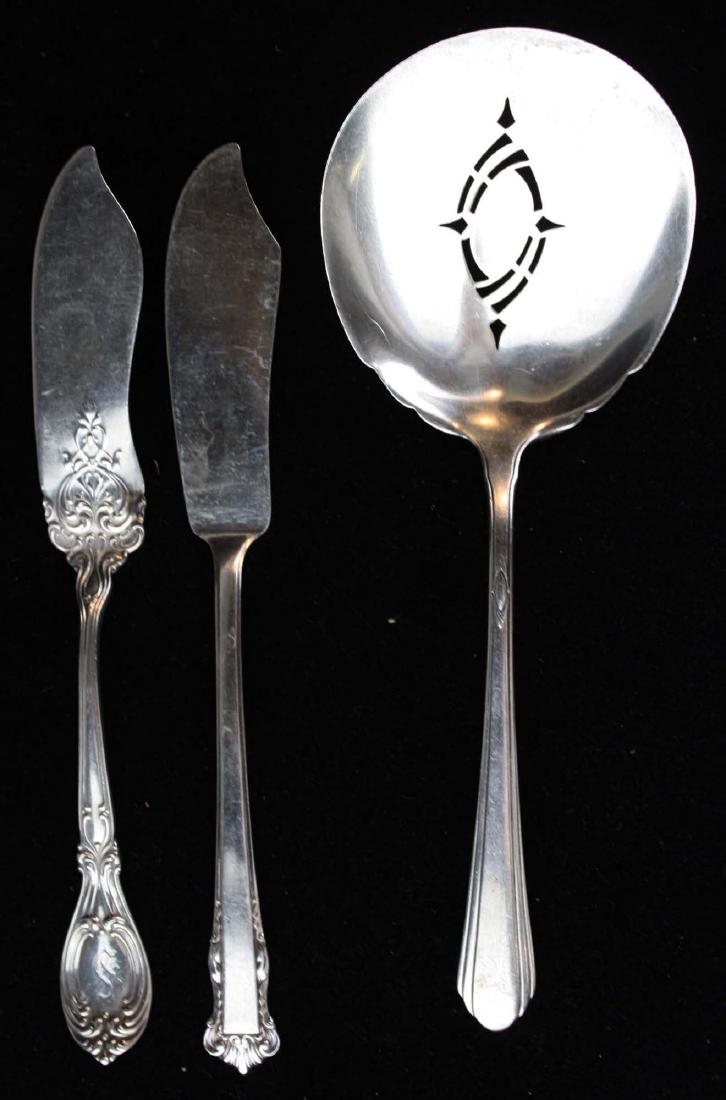 3 pcs sterling silver serving flatware (1 of 3)