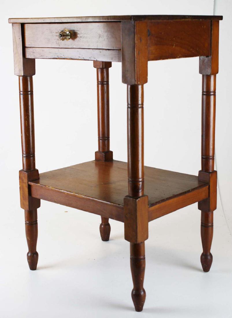 Tiger maple one drawer wash stand (1 of 3)