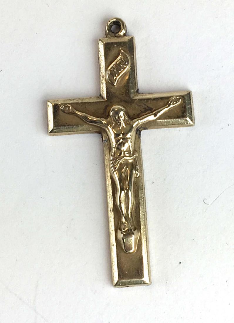 14k yellow gold cross pendant (1 of 2)