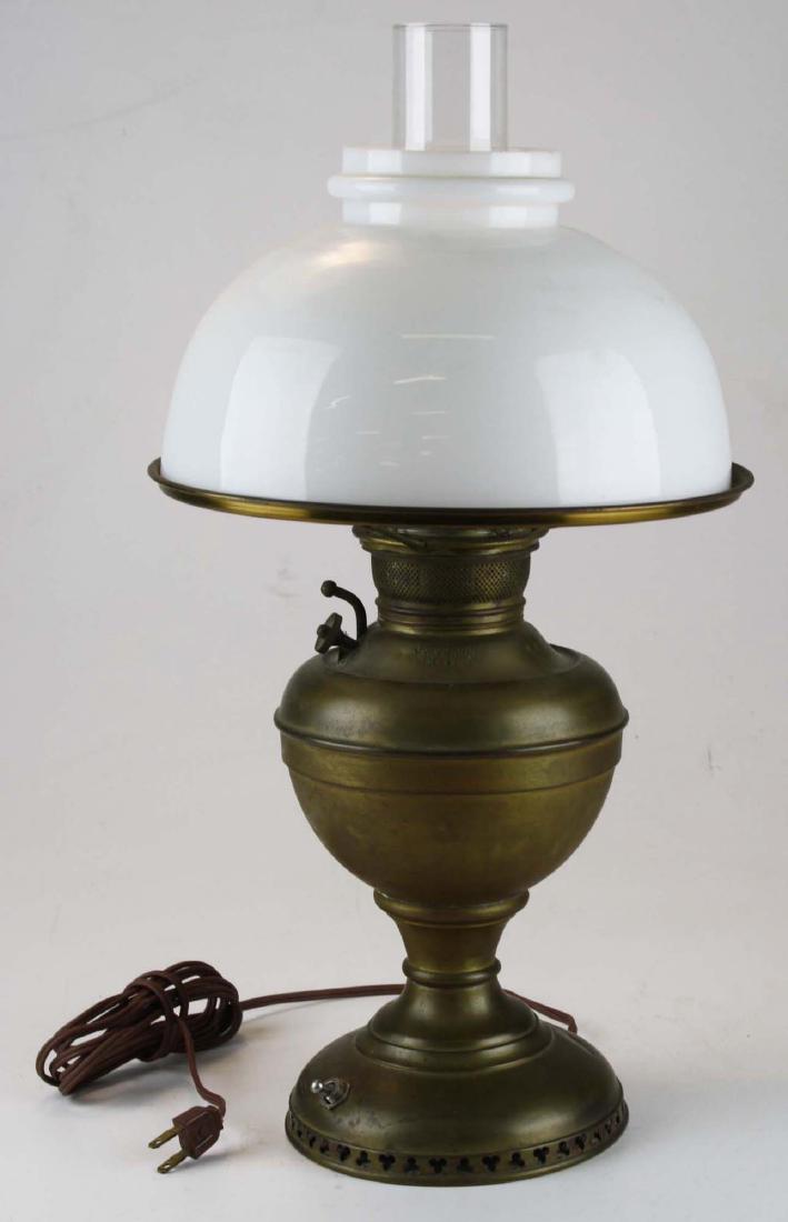 Juno Lamp electrified brass table lamp (1 of 3)
