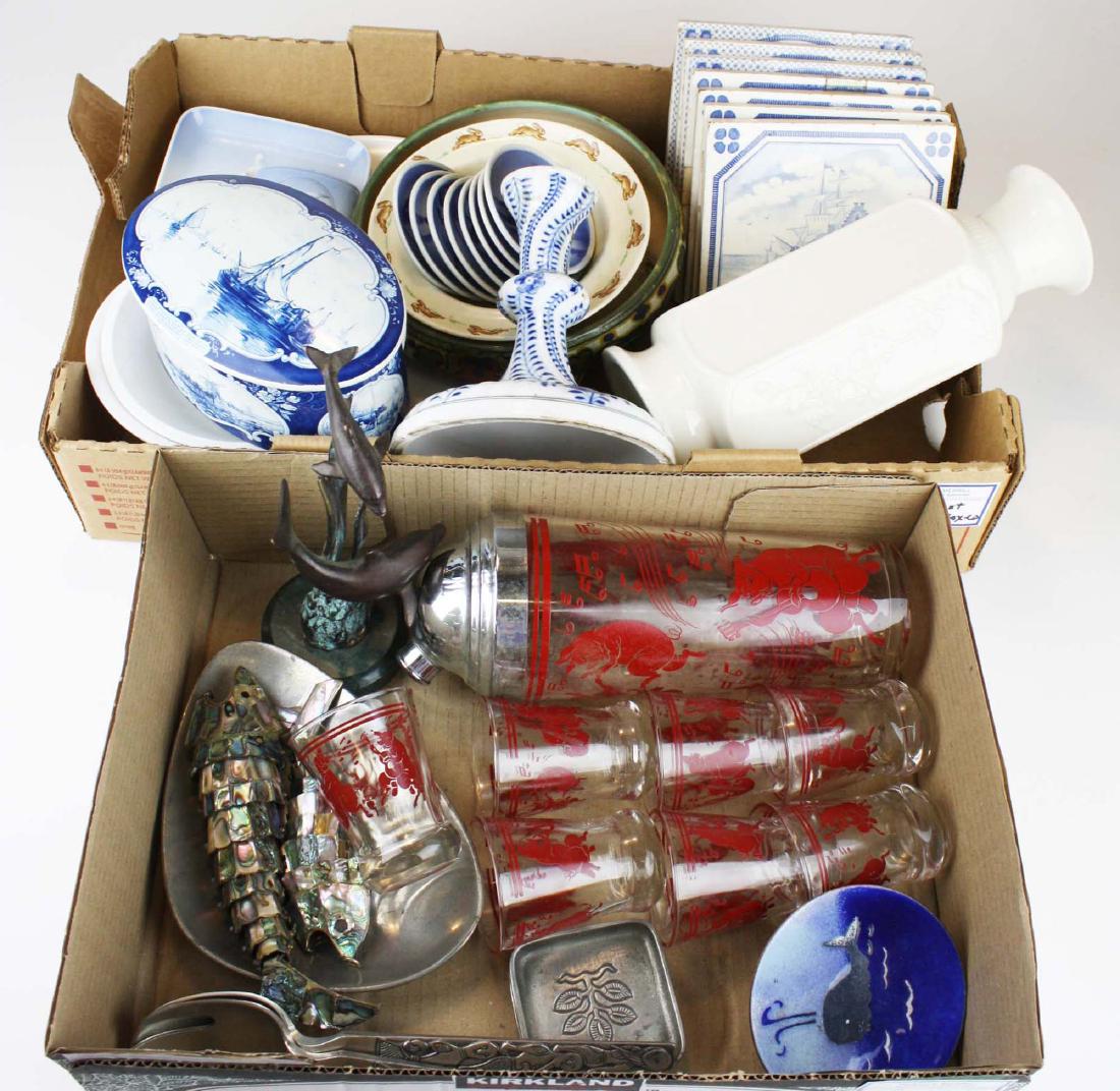 lot of mid-century accessories and porcelain (1 of 3)